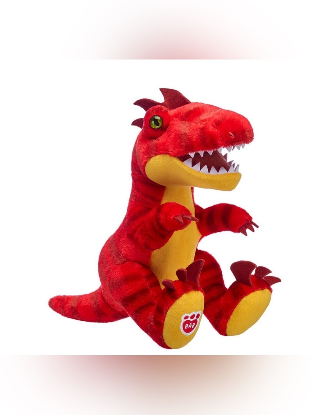 Build A Bear Talking Red Raptor Stuffed Dinosaur Soft Plush Animal Dino 2022